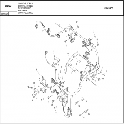 MANITOU MHT-X 790曼尼通礦用叉車 約翰迪爾4045HMC85發(fā)動機 ELECTRIC CIRCUIT